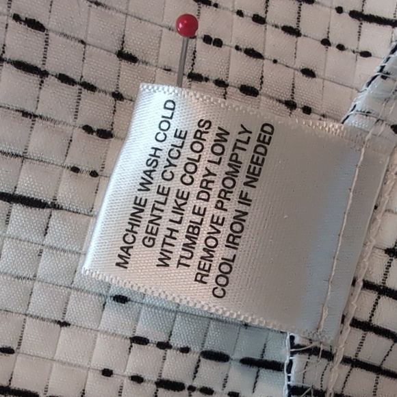 Christopher and Banks SzXL 3/4 Sleeve Black&White Floral Jacket w 1 Button EUC - Picture 9 of 13